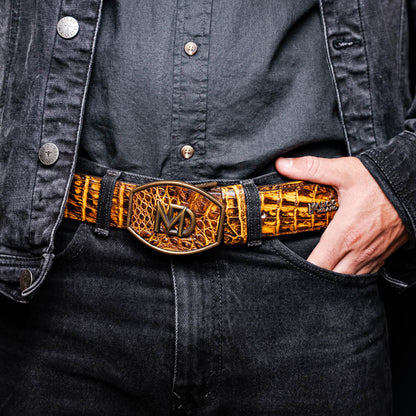 Iowa Belt Mustard Brown Marco Di Milano