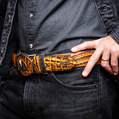 Iowa Belt Mustard Brown Marco Di Milano