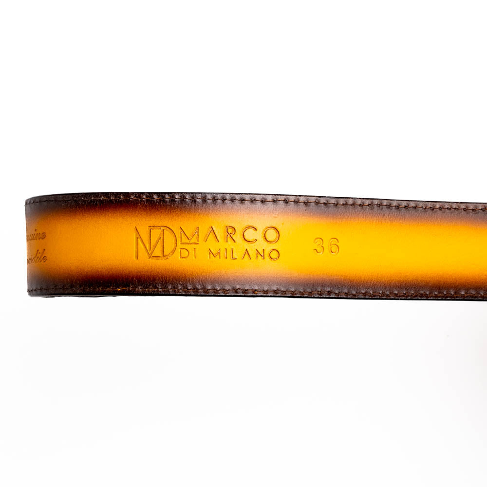 Iowa Belt Mustard Brown Marco Di Milano