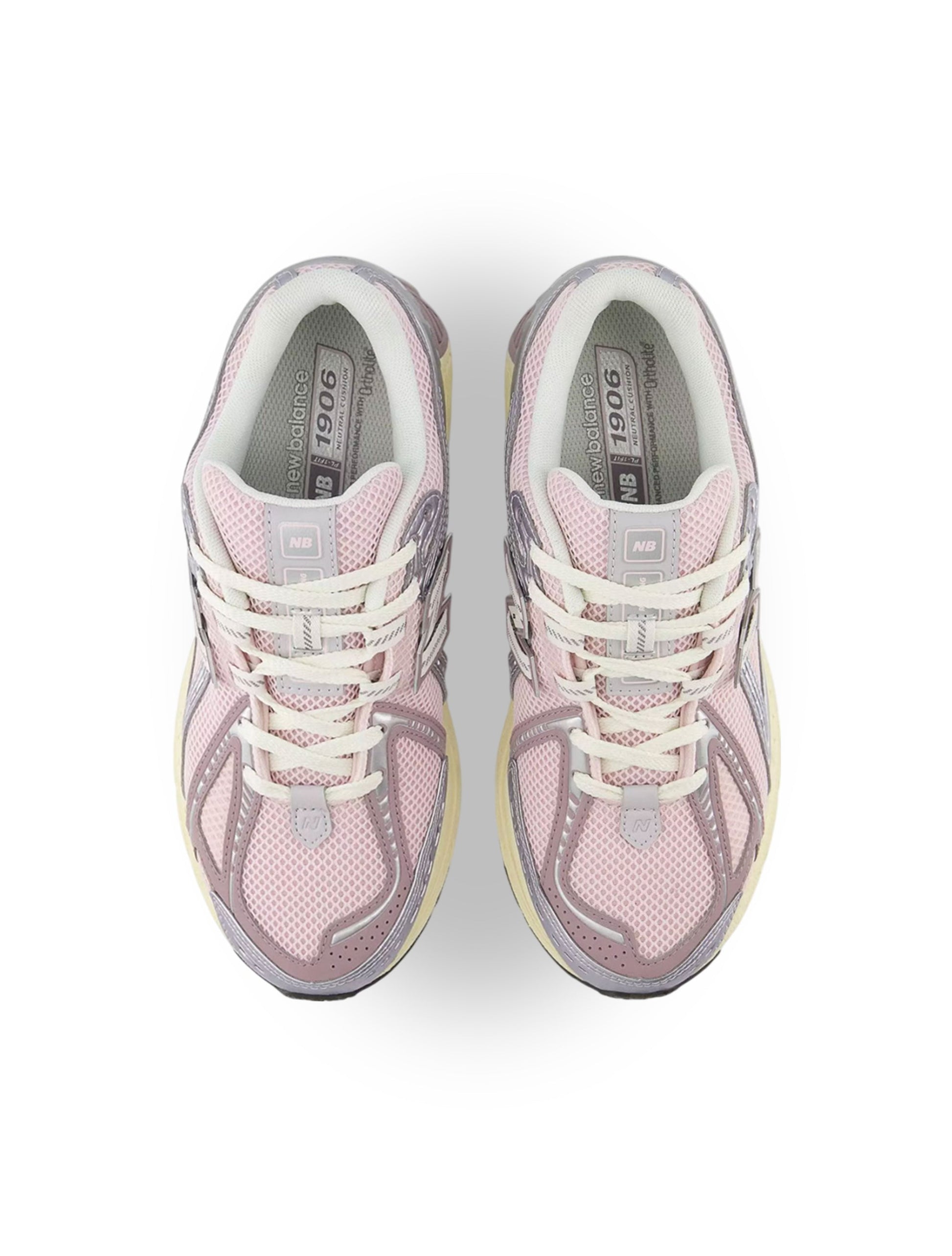 New Balance Womens 1906 Sneakers - Silver/Pink Denim Exchange