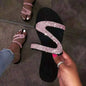 Trendy Women's Diamond Flat Sandals and Slippers