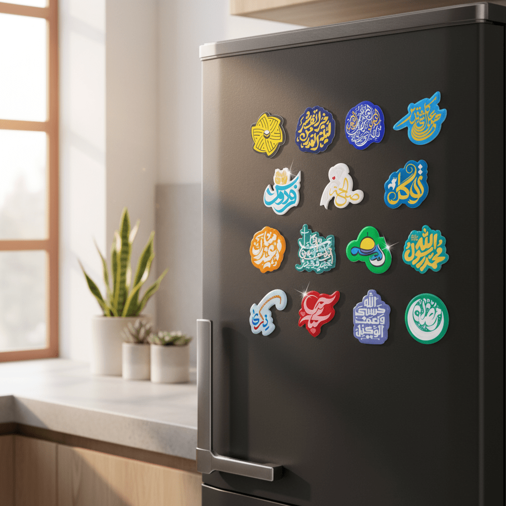 Islamic Design Souvenir Refrigerator Magnet Set (MAC328) Mariam's Collection