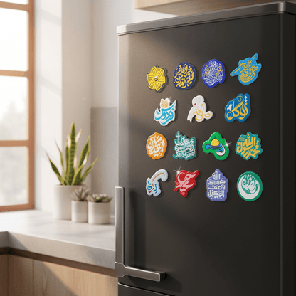 Islamic Design Souvenir Refrigerator Magnet Set (MAC328) Mariam's Collection