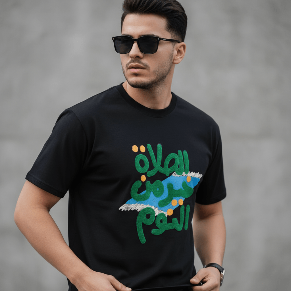 Islamic Style Artistic Design Short Sleeve T-Shirt Collection (MS182) Mariam's Collection