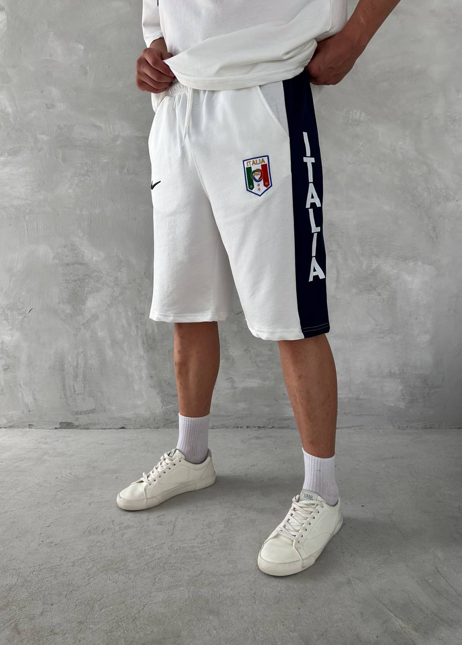 Italia Inspired Men's Polo & Shorts Set – Athletic Heritage with Bold National Style Withinblack