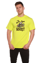 It`s time to BOOST Men's Bamboo Viscose/Organic Cotton Short Sleeve Graphic T-Shirt