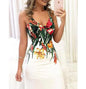 Floral V-Neck Maxi Dress with Spaghetti Straps