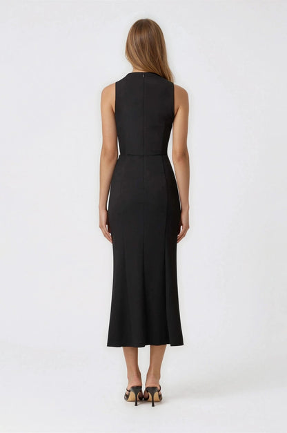 Jamie Midi Dress – Black XO, Tina