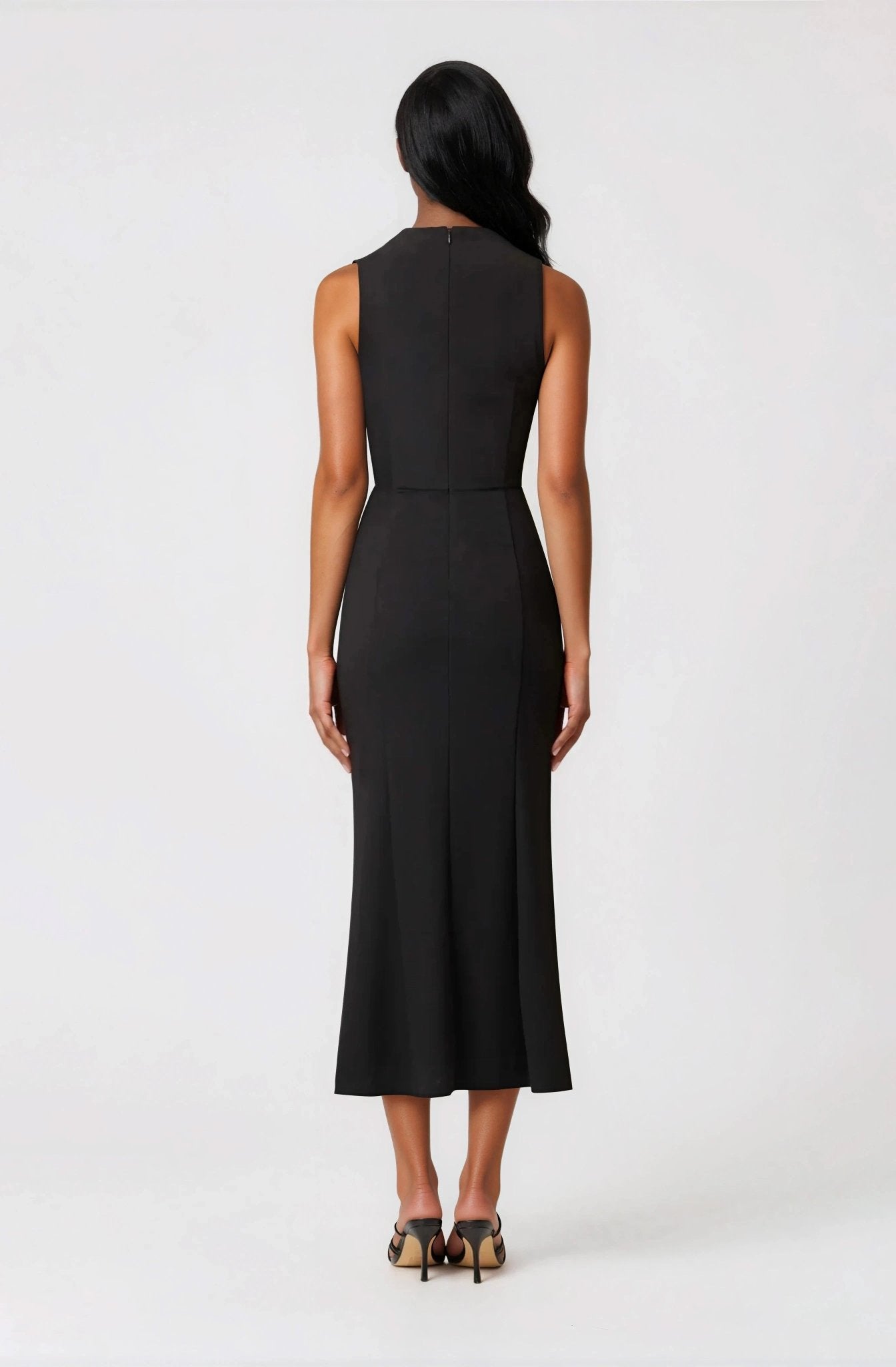 Jamie Midi Dress – Black XO, Tina