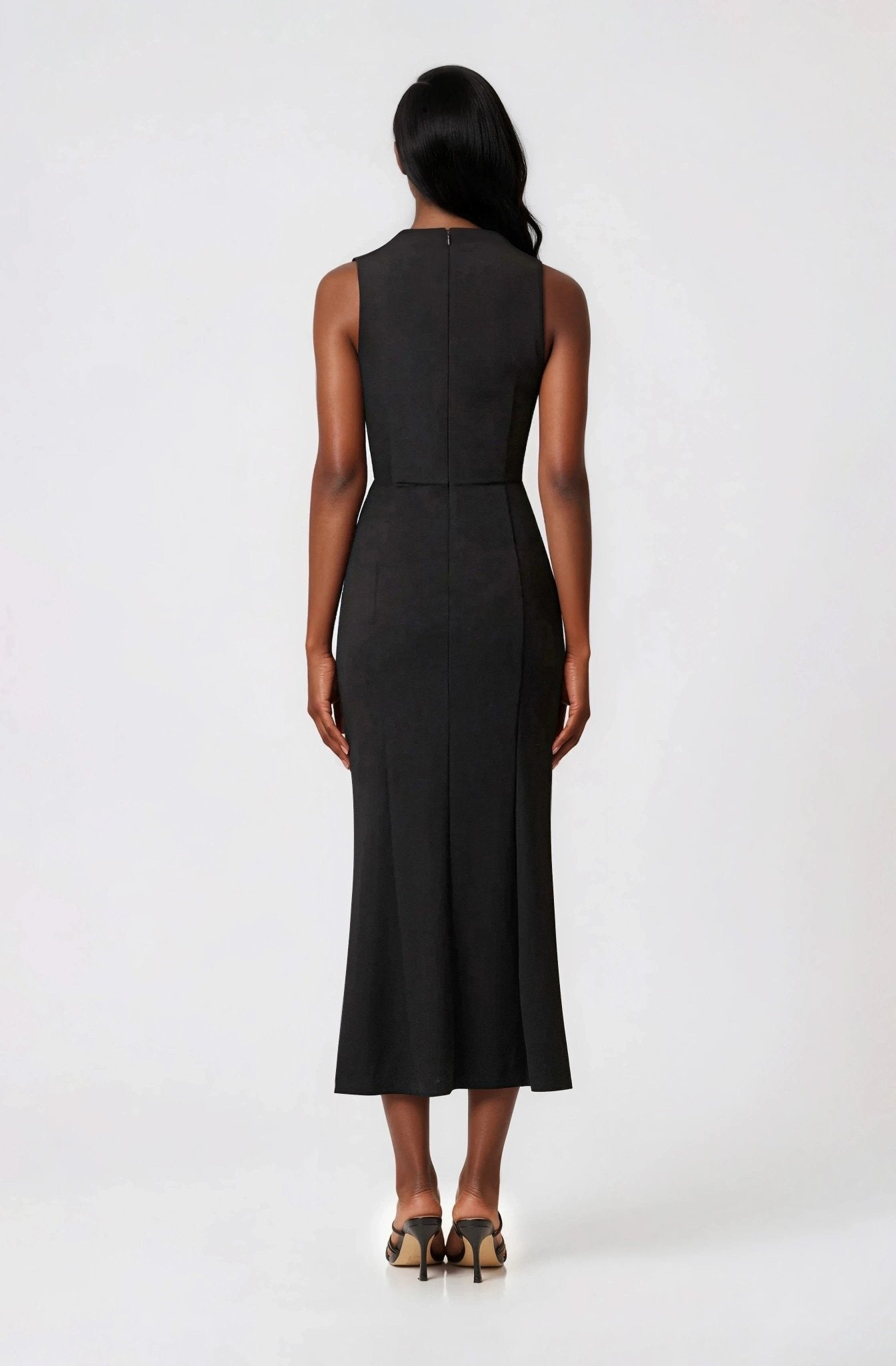 Jamie Midi Dress – Black XO, Tina