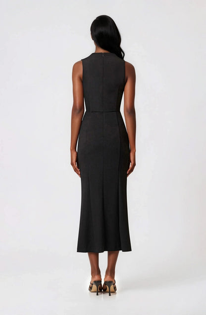 Jamie Midi Dress – Black XO, Tina