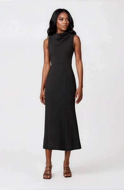 Jamie Midi Dress – Black XO, Tina