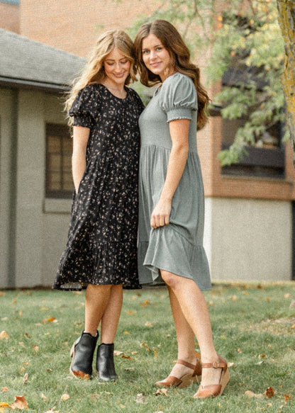 Jess Short Sleeve Midi Dress - FINAL SALE