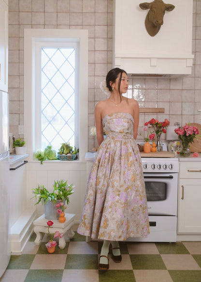 Anastelle Strapless Jacquard Dress JessaKae