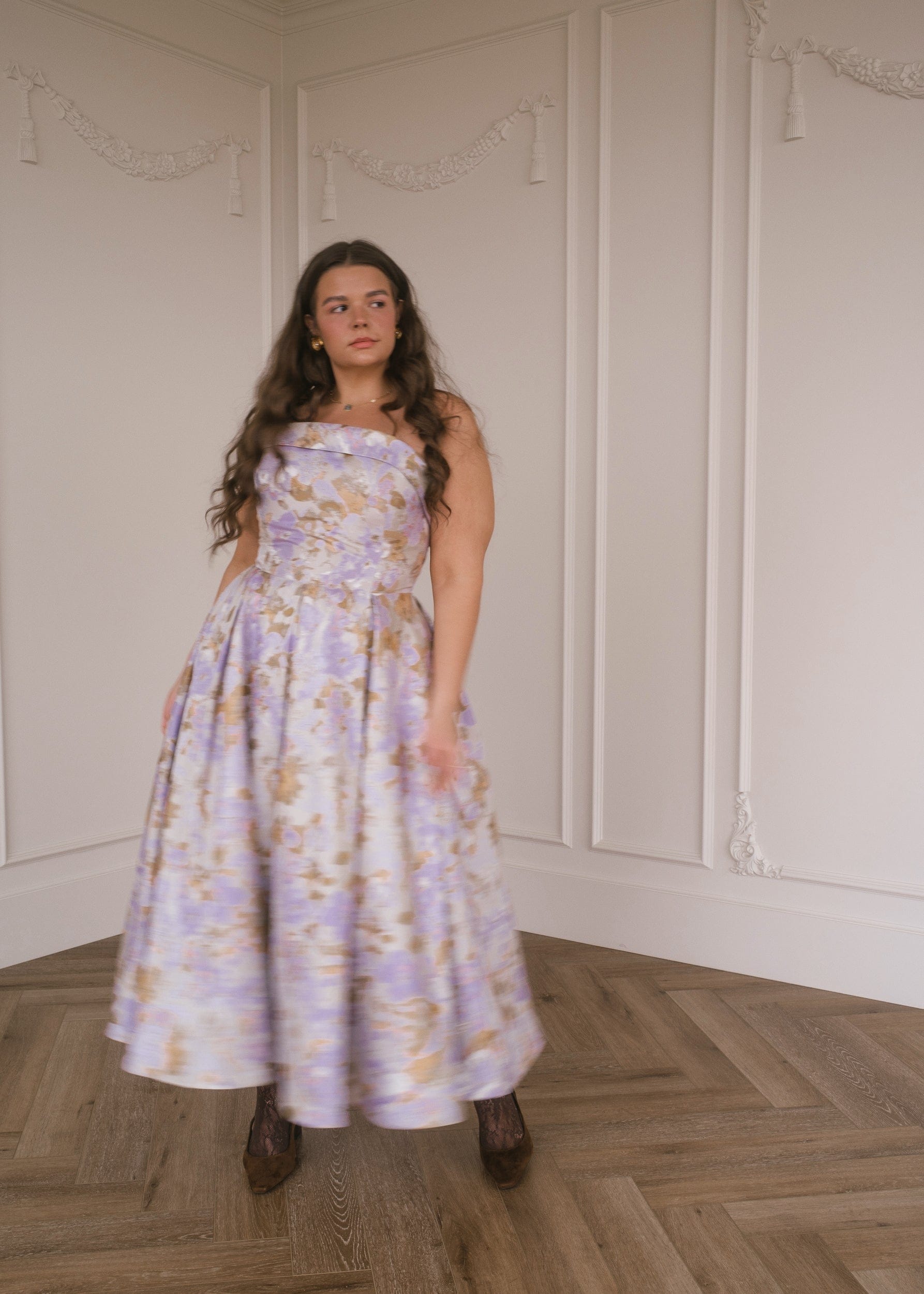 Anastelle Strapless Jacquard Dress JessaKae