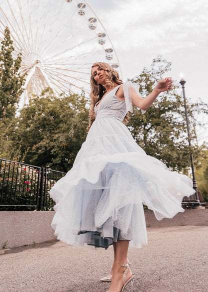 Jeanne Dress Dusty Blue JessaKae