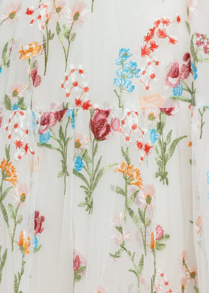 Margaret Floral Embroidered Maxi Wedding Dress JessaKae