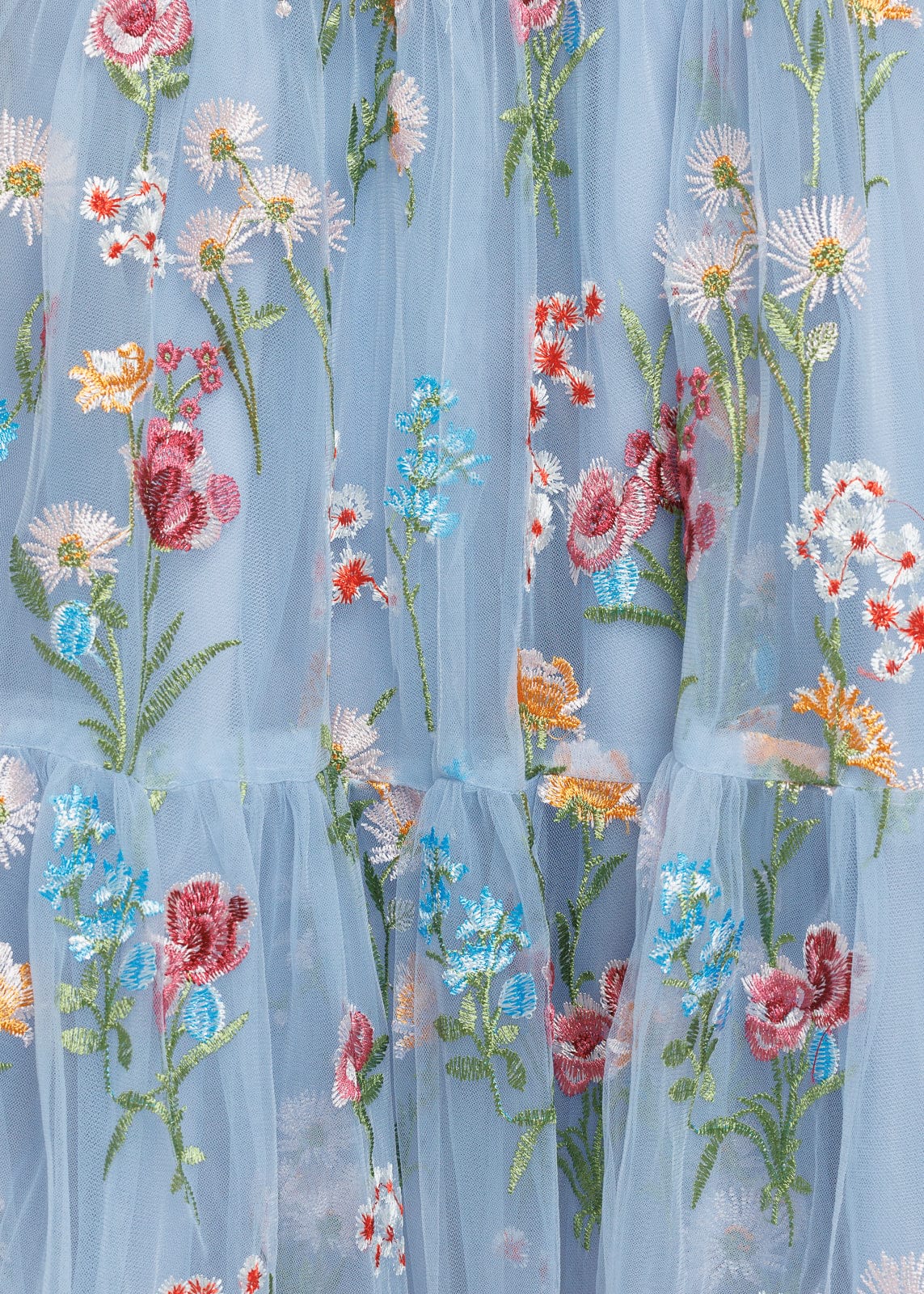 Margaret Floral Midi Dress Blue JessaKae