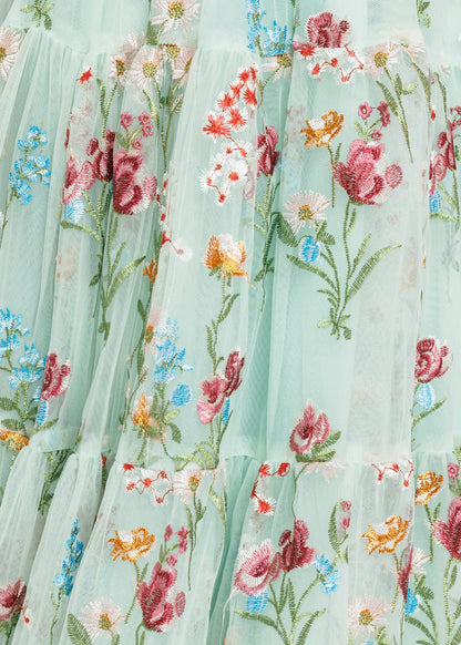 Margaret Floral Midi Dress Green JessaKae