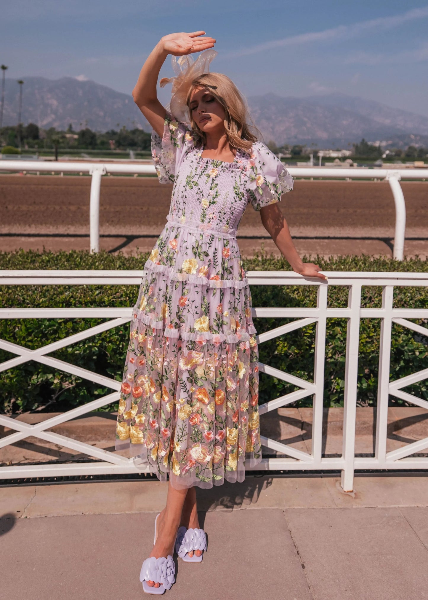 Rose Dress Midi - Lavender JessaKae