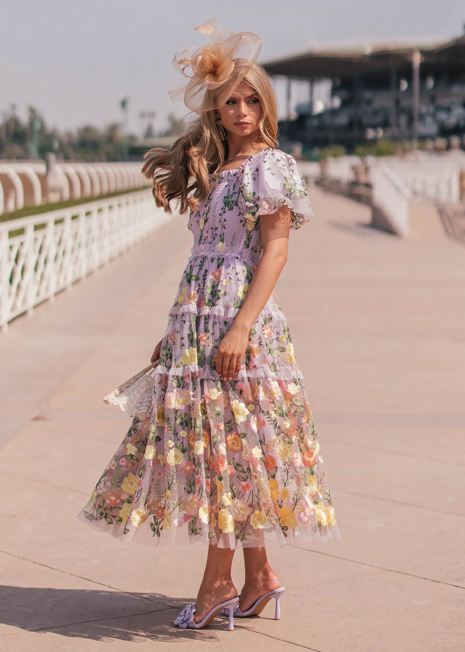 Rose Dress Midi - Lavender JessaKae
