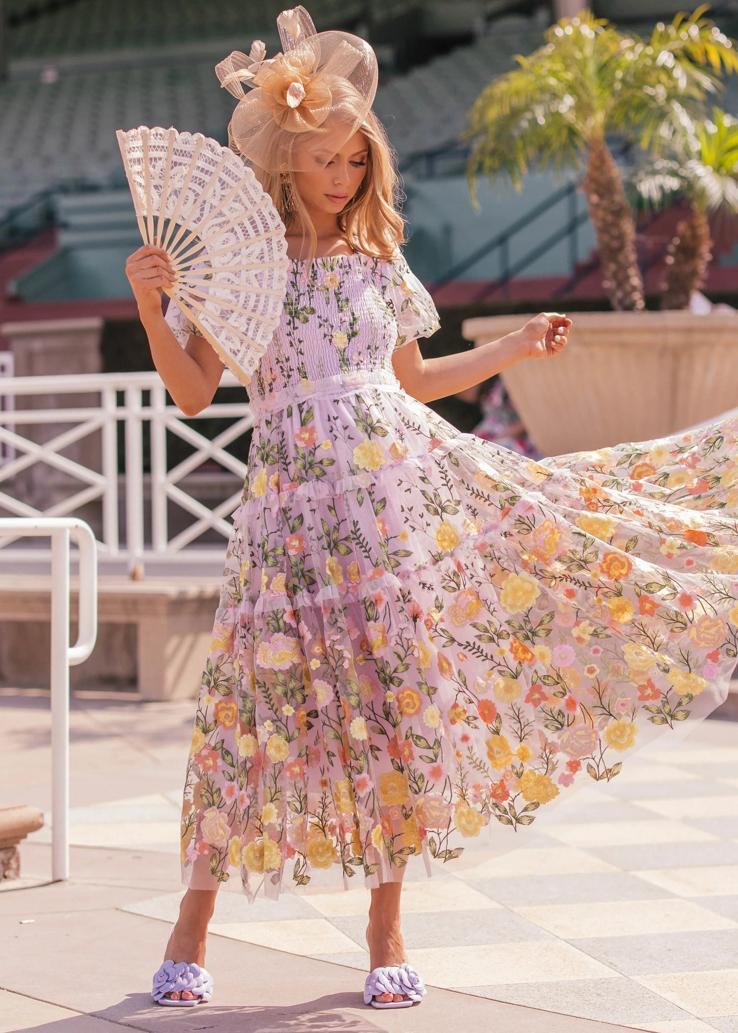 Rose Dress Midi - Lavender JessaKae