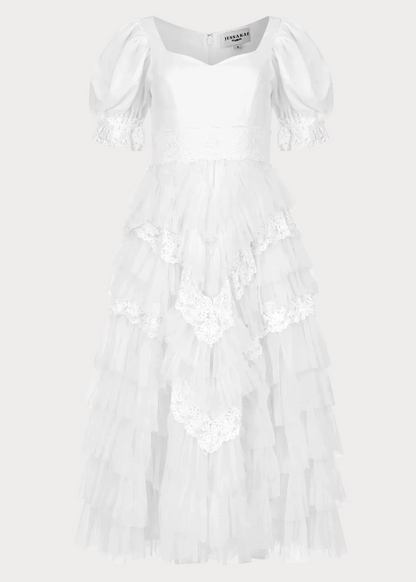 Thumbelina Dress White JessaKae