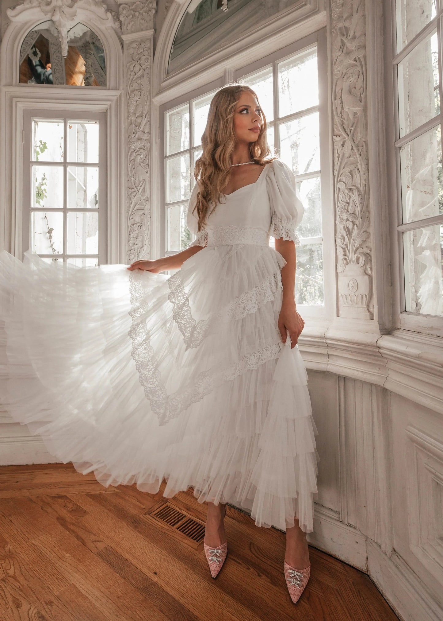 Thumbelina Dress White JessaKae