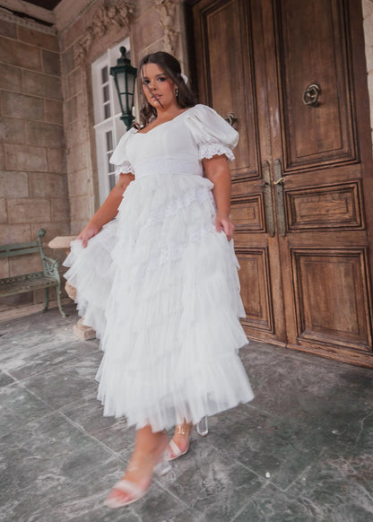 Thumbelina Dress White JessaKae