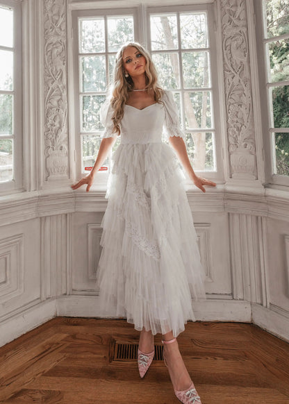 Thumbelina Dress White JessaKae