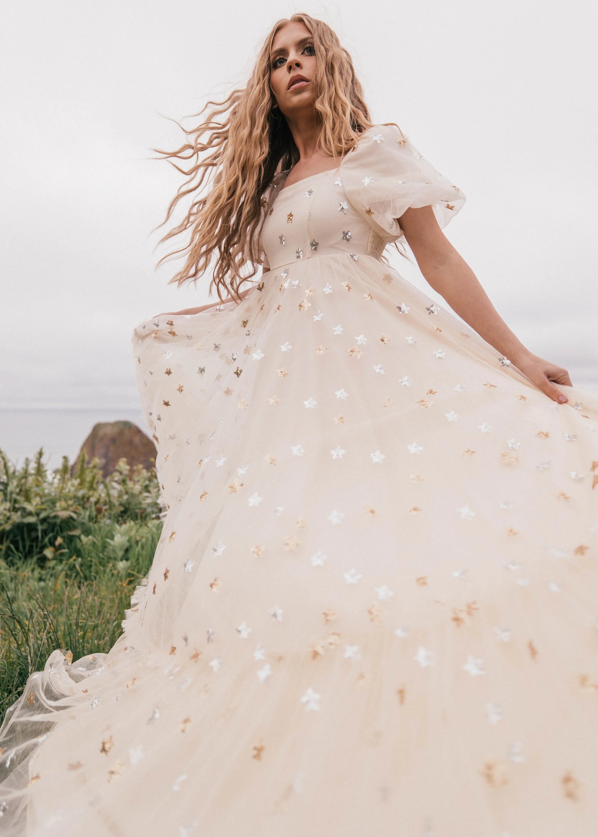 Wendy Dress Cream Star JessaKae