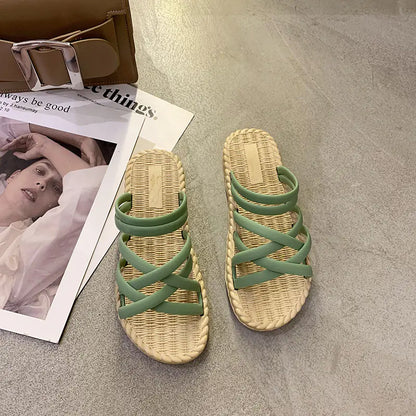 New Style Women's Summer Flat Sandals with Thick Sole