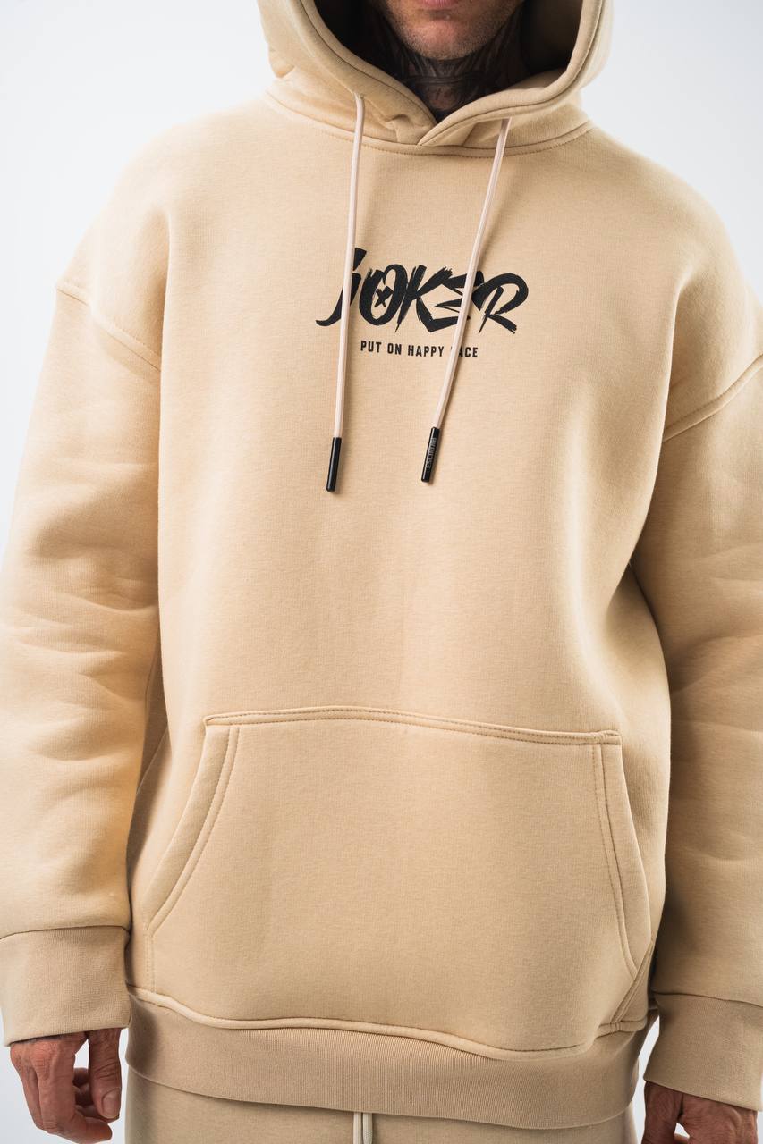 Oversize 'Joker' Graphic Hoodie - 'Put on a Happy Face' Streetwear Sweatshirt Withinblack