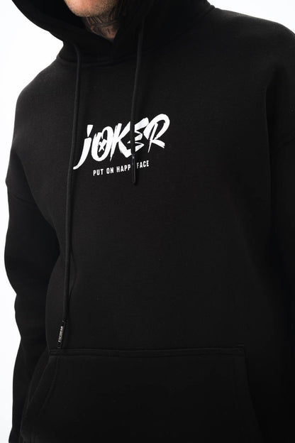 Oversize 'Joker' Graphic Hoodie - 'Put on a Happy Face' Streetwear Sweatshirt Withinblack