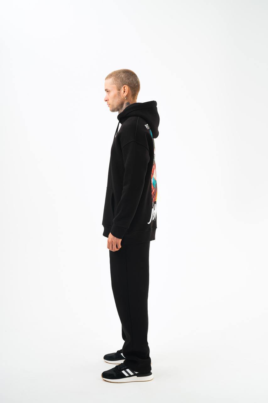 Oversize 'Joker' Graphic Hoodie - 'Put on a Happy Face' Streetwear Sweatshirt Withinblack