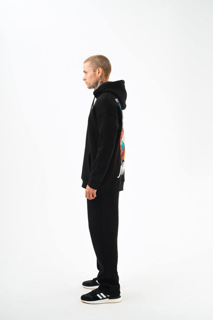 Oversize 'Joker' Graphic Hoodie - 'Put on a Happy Face' Streetwear Sweatshirt Withinblack
