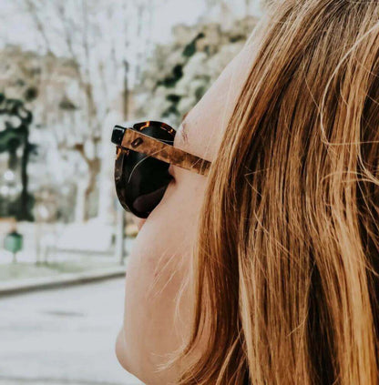 Ganges - Unisex Wood and Bio Acetate Sunglasses JOPLINS® | Premium Sustainable Sunglasses