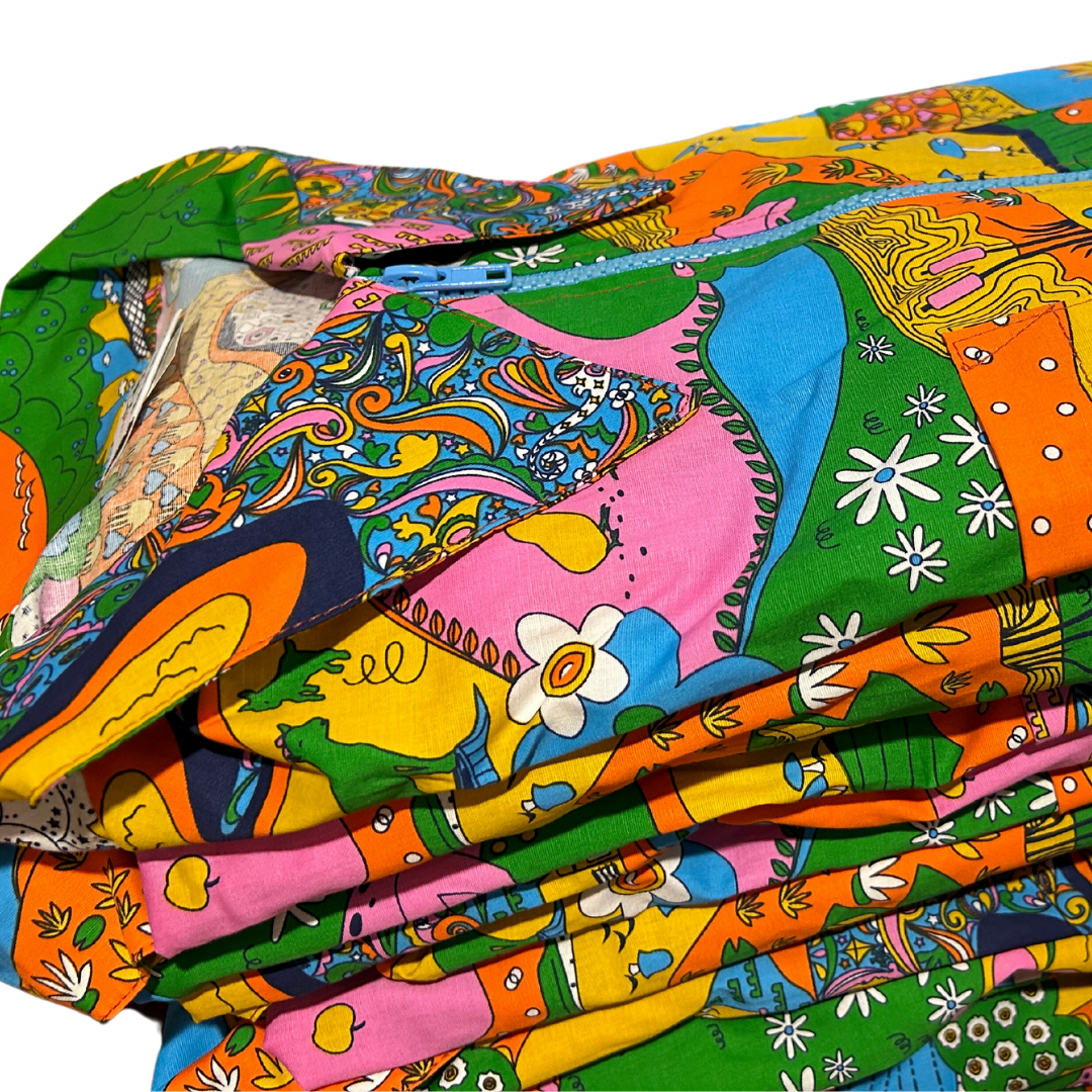 Landscape Jumpsuit in Rainbow Farm- Re-Stocked! Blue Platypus Clothing