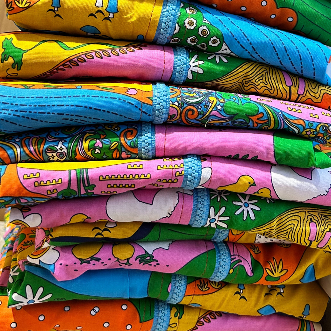 Landscape Jumpsuit in Rainbow Farm- Re-Stocked! Blue Platypus Clothing