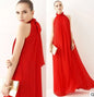 Bohemian Halter Neck Maxi Chiffon Beach Dress