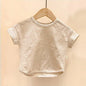 Striped Short Sleeve T-Shirt for Baby Boys and Girls