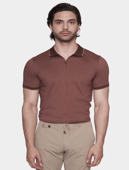 The Mercerized Cotton Polo (Brick) Bright Moons