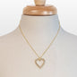 Keepsake - Moonstone Heart Necklace in Gold Urban-Equestrian