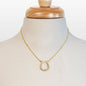 Keepsake - Moonstone Equestrian Horseshoe Necklace in Gold Urban-Equestrian