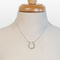 Keepsake - Moonstone Equestrian Horseshoe Necklace in Silver Urban-Equestrian