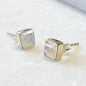 Keepsake - Facet Cut Moonstone and Sterling Silver Stud Earring Urban-Equestrian