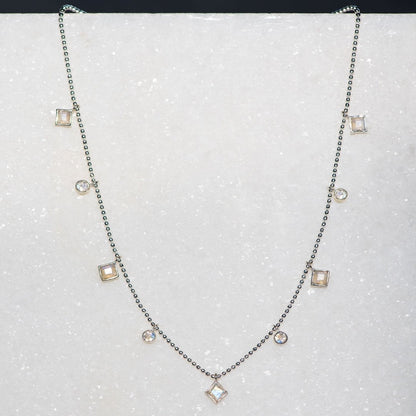 Keepsake - Moonstone Heart Necklace in Silver Urban-Equestrian