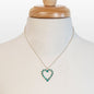 Keepsake - Turquoise Heart Necklace in Silver Urban-Equestrian