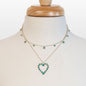 Keepsake - Turquoise Heart Necklace in Silver Urban-Equestrian