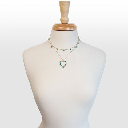 Keepsake - Turquoise Heart Necklace in Silver Urban-Equestrian